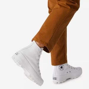 Converse White High-Top Sneakers